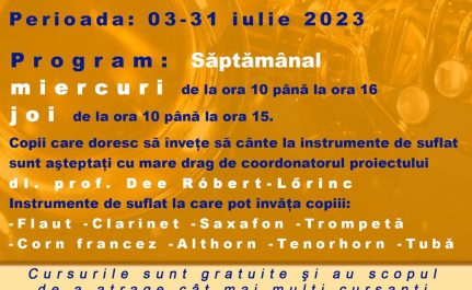 Şcoala de vară la Săcuieni